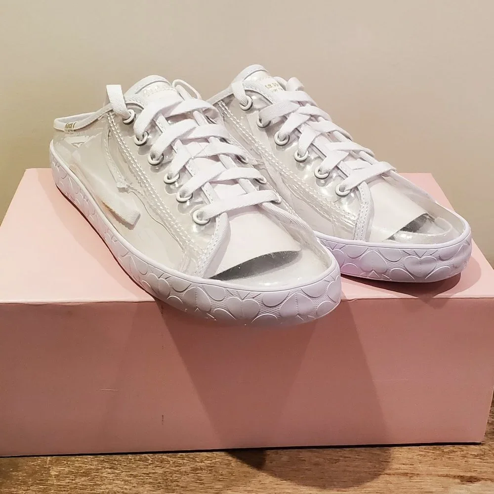 Keds x Kate Spade Women's Kickstart Mules Clear Gold Shoes Size 9 US - Picture 2 of 15